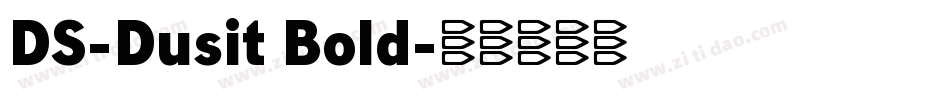 DS-Dusit Bold字体转换